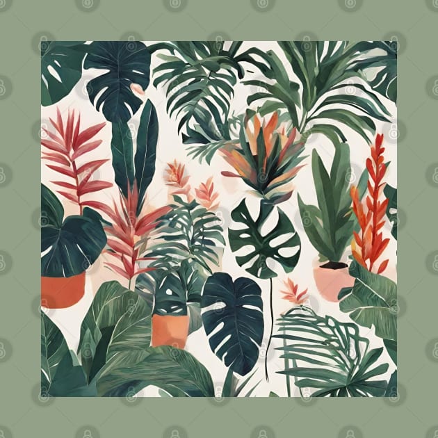 Boho Chic Leaf prints Minimalist Tropical Botanical Plants by Tina