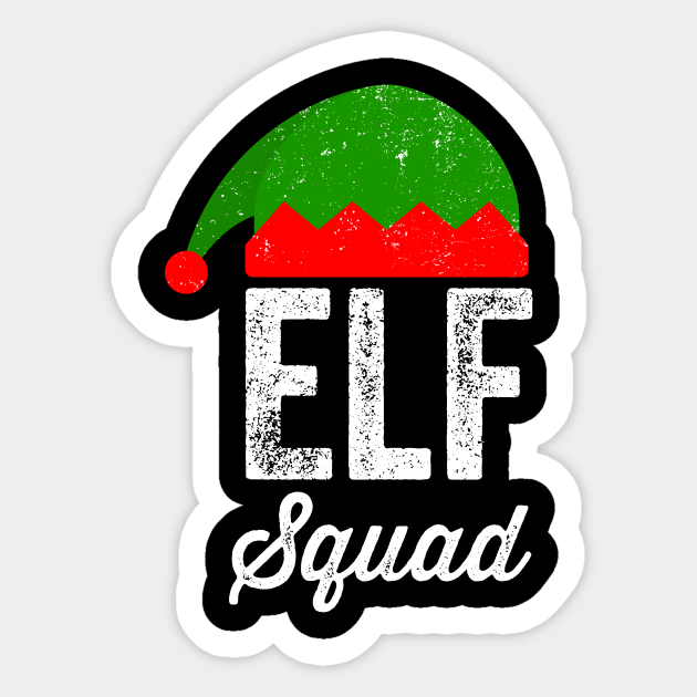 Download Elf Squad Elf Sticker Teepublic