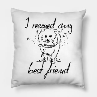 I Rescued My Best Friend Pillow