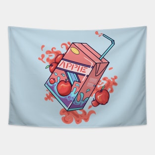 Cute Apple juice box Tapestry