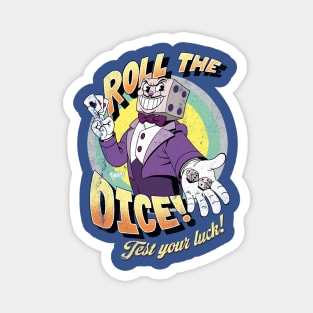 King Dice (distressed) Magnet