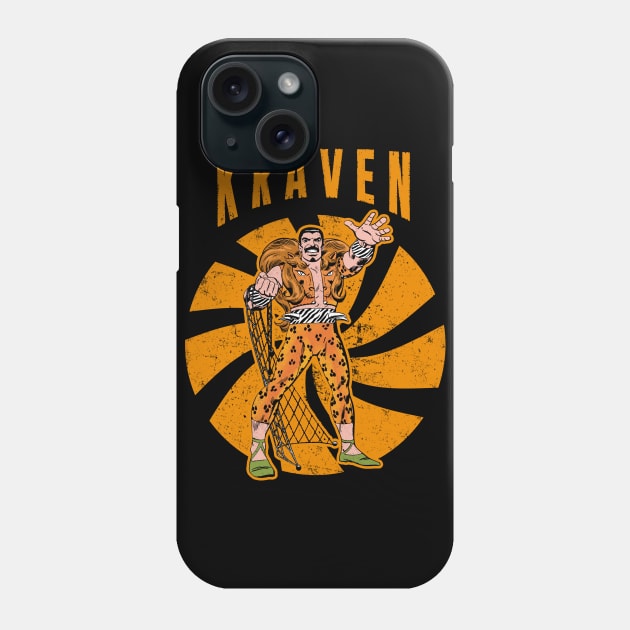 Retro Kraven Phone Case by OniSide