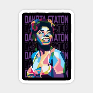 Abstract Dakota Staton Jazz In WPAP Magnet