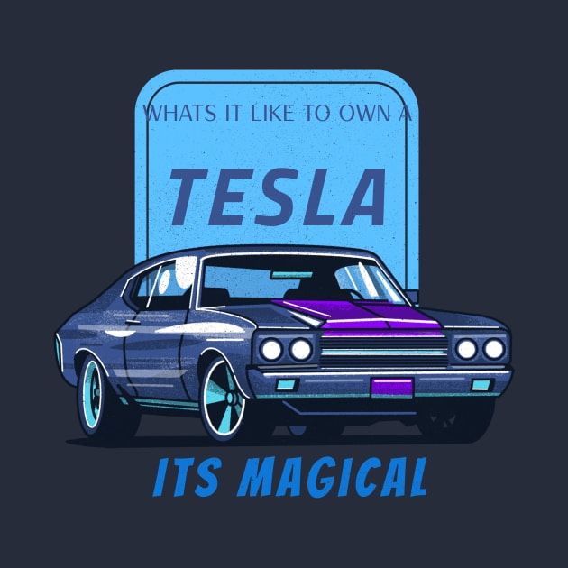 Tesla Car by ShumailsUniverse