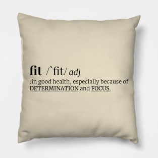 fit definition | Minimal Text Aesthetic Streetwear Unisex Design for Fitness/Athletes | Shirt, Hoodie, Coffee Mug, Mug, Apparel, Sticker, Gift, Pins, Totes, Magnets, Pillows Pillow