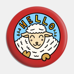 Cute cartoon sheep Pin