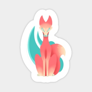 Two-Tailed Fox :: Canines and Felines Magnet