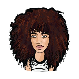 Crazy Curly Afro T-Shirt