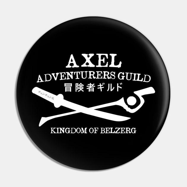 Axel Adventurers Guild - White Pin by Bitpix3l