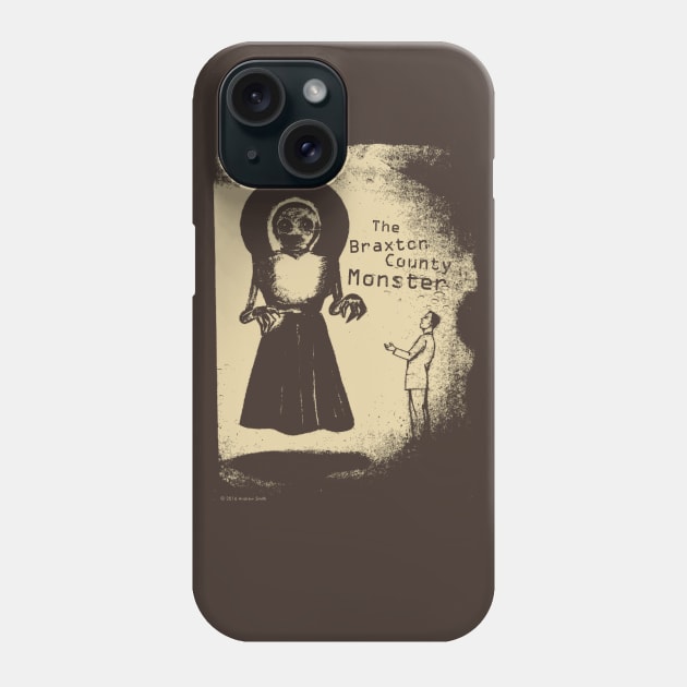 Braxton County Monster #4 Cream Phone Case by AWSchmit