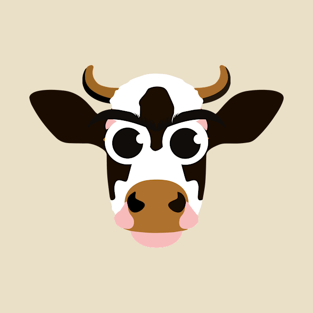 Cow With Daisy Magnets stickers by Pop-clothes