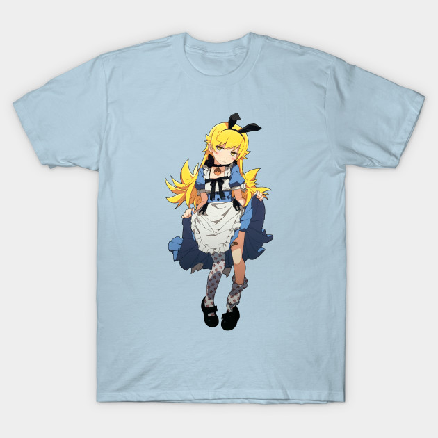 monogatari shinobu oshino bakemonogatari t shirt teepublic monogatari shinobu oshino bakemonogatari t shirt teepublic