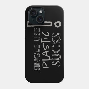 Plastic SUCKS! Single USE - Plastic Straws Pollute Phone Case