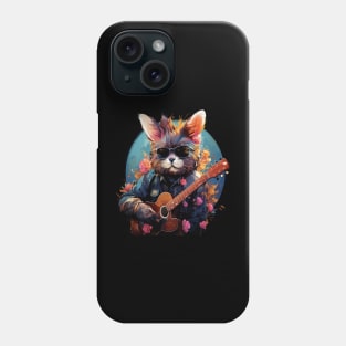 Rabbit Playing Guitar Phone Case