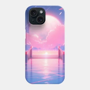 Beautiful Ocean View of the Moon Phone Case