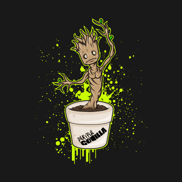 Baby Groot by playfulgorilla