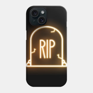 Gravestone in Neon Optics Phone Case