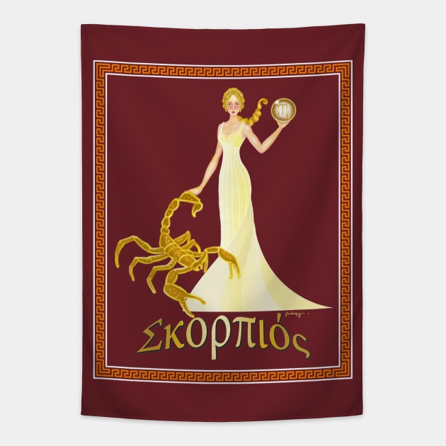 Horoscope Goddesses-Scorpio Tapestry by amadeuxway