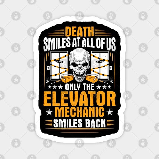 Elevator Mechanic Elevator Installer Magnet by Krautshirts