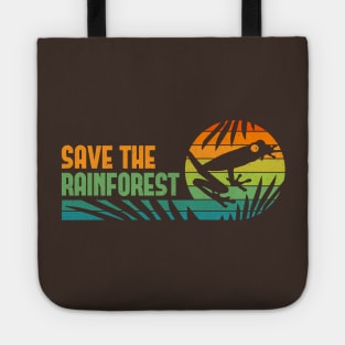 Save The Rainforest - Retro Tree Frog Tote