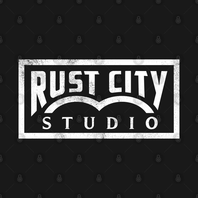 Rust City Studio Logo (White, Distressed) by Rust City Studio