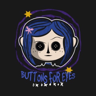 Button for eyes T-Shirt