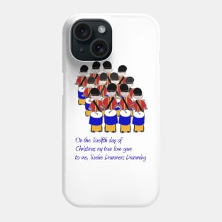 Twelve Drummers Drumming Phone Case