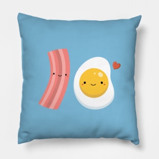 Cute and Kawaii Eggs and Bacon Pillow