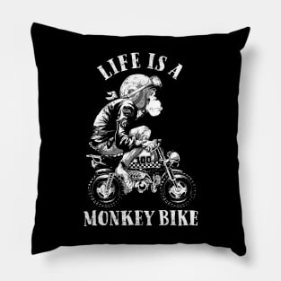 Monkey Bike Pillow