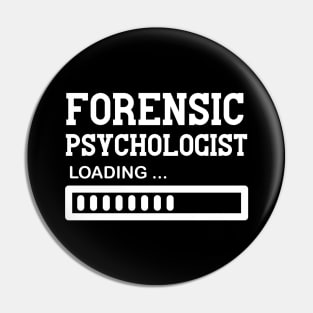 Funny Forensic Psychologist Job Lover Vintage Gift Idea Pin