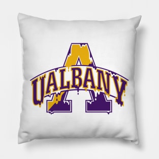 University at Albany dripping logo Pillow