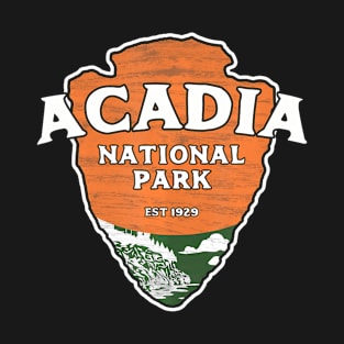 Acadia National Park Arrowhead Sign T-Shirt