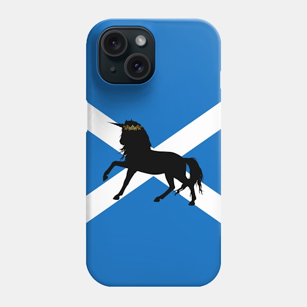 Scottish Unicorn - Scotland - Free the Unicorn - Independence Phone Case by HalfPastStarlight