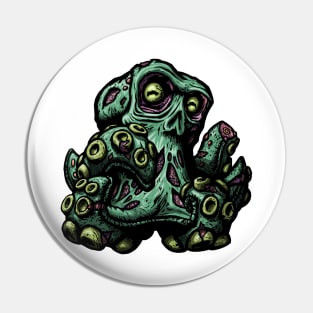Octopus Zombie Pin