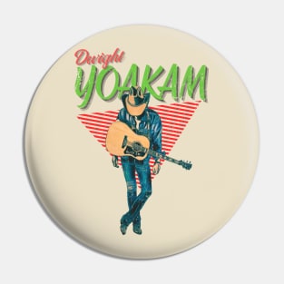 Dwight Yoakam Vintage 1986  // Honky Tonkin Original Fan Design Artwork Pin