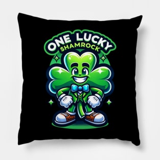 One Lucky Shamrock Funny Cute Irish St Patrick's Day St Paddy's Day Leprechaun Shenanigans Pillow