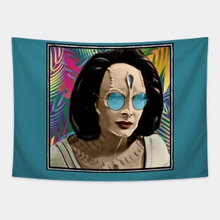 Space Lizard Revolutionary with Sunglasses - Tropical AU Tapestry