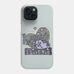 I LOVE YOU PASTEL Phone Case