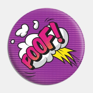 Poof! comic mask Pin