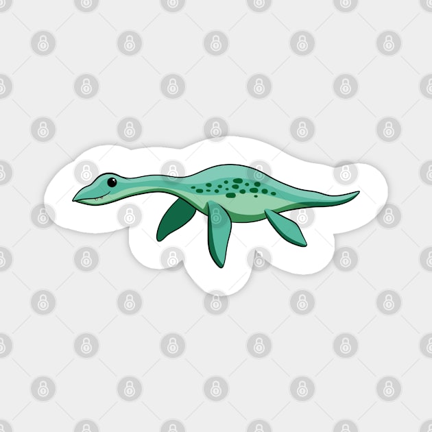 cartoon liopleurodon Magnet by LaPouledeSoie