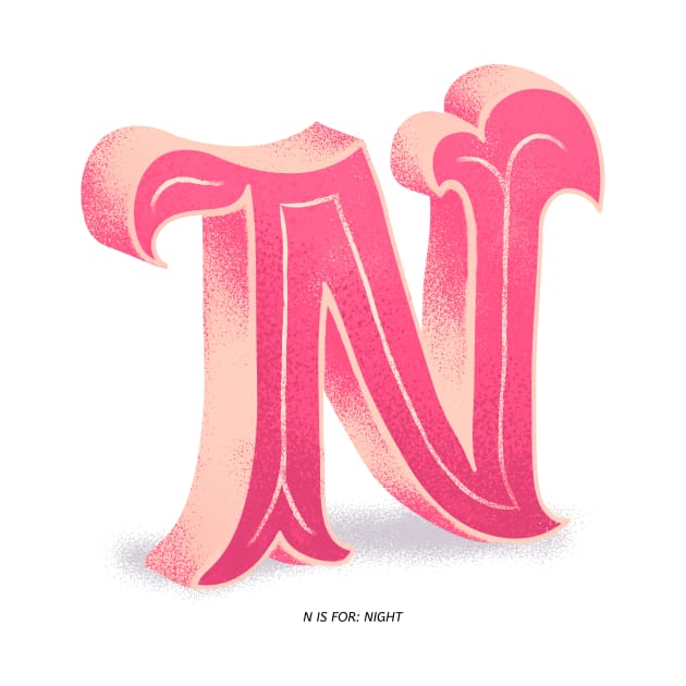 N initial by asian tee