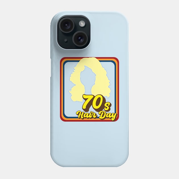 70s Hair Day (Blonde) Phone Case by GloopTrekker