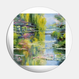 Monet Style Water Lilies 13 Pin