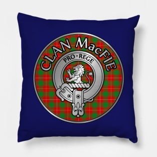 Clan MacFie Crest & Tartan Pillow