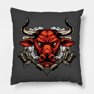 Angry bull Pillow