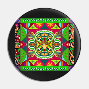 Jingle Truck Art Aesthetic Pattern Pin