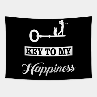 Key To My Happiness GOLF Tapestry