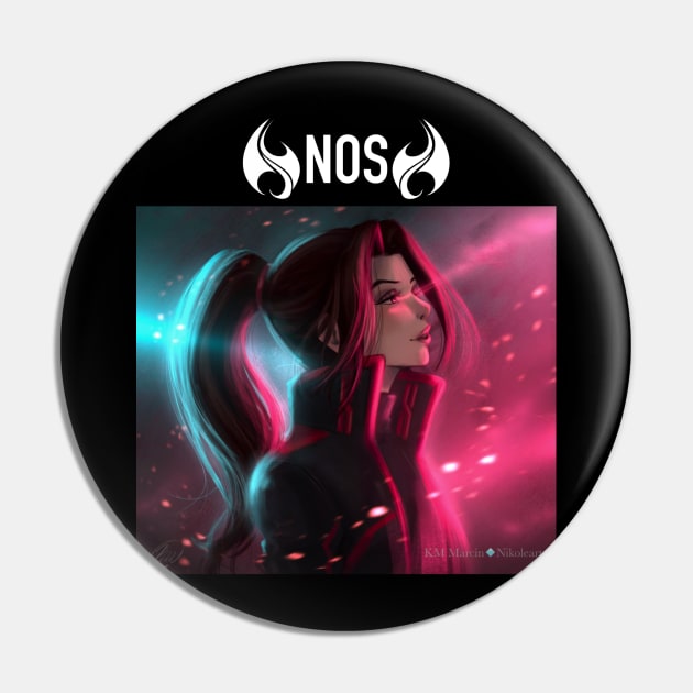 Samantha Evans NOS saga White logo Pin by Nikoleart