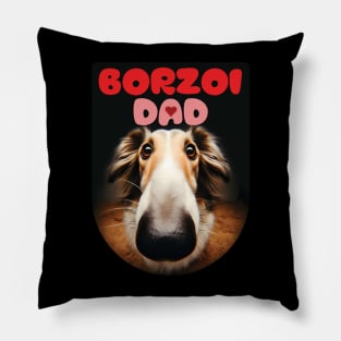 Borzoi dad. I love borzois. Pillow