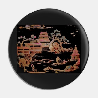 PAGODA BLACK PINK   ,,,House of Harlequin Pin